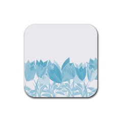 Tulips Rubber Coaster (Square) 