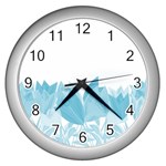 Tulips Wall Clocks (Silver)  Front