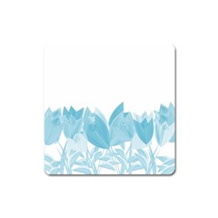 Tulips Square Magnet