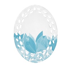 Tulips Oval Filigree Ornament (Two Sides)