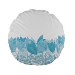 Tulips Standard 15  Premium Flano Round Cushions