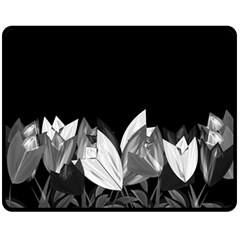 Tulips Fleece Blanket (medium)  by ValentinaDesign