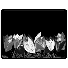 Tulips Double Sided Fleece Blanket (large)  by ValentinaDesign