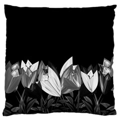 Tulips Large Flano Cushion Case (one Side) by ValentinaDesign