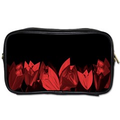 Tulips Toiletries Bags 2-side by ValentinaDesign