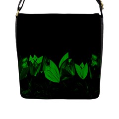 Tulips Flap Messenger Bag (l)  by ValentinaDesign