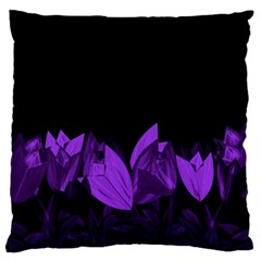 Tulips Large Flano Cushion Case (two Sides) by ValentinaDesign