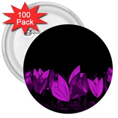 Tulips 3  Buttons (100 Pack)  by ValentinaDesign