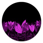 Tulips Magnet 5  (Round) Front