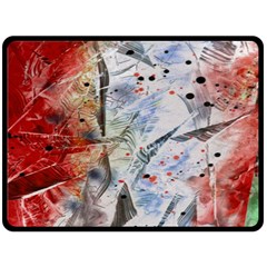 Abstract Design Fleece Blanket (large)  by ValentinaDesign