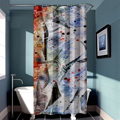 Abstract Design Shower Curtain 36  X 72  (stall)  by ValentinaDesign