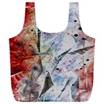 Abstract design Full Print Recycle Bags (L)  Back