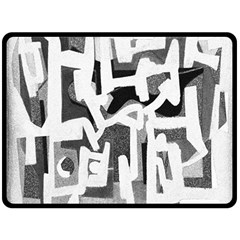 Abstract Art Fleece Blanket (large)  by ValentinaDesign