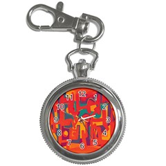 Abstract Art Key Chain Watches by ValentinaDesign