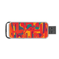 Abstract Art Portable Usb Flash (two Sides) by ValentinaDesign