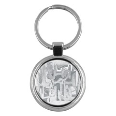 Abstract Art Key Chains (round) 