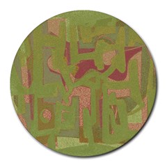 Abstract art Round Mousepads