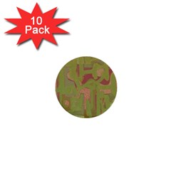 Abstract art 1  Mini Buttons (10 pack) 