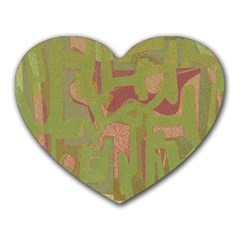 Abstract art Heart Mousepads