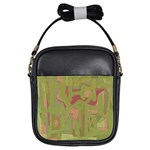 Abstract art Girls Sling Bags Front