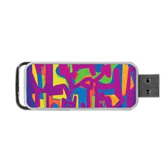 Abstract Art Portable Usb Flash (one Side) by ValentinaDesign