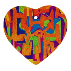 Abstract Art Ornament (heart) by ValentinaDesign