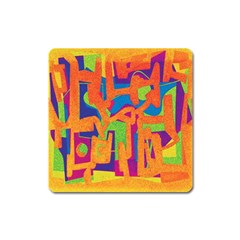 Abstract Art Square Magnet by ValentinaDesign