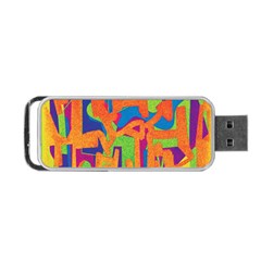 Abstract Art Portable Usb Flash (one Side) by ValentinaDesign