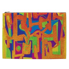 Abstract Art Cosmetic Bag (xxl) 