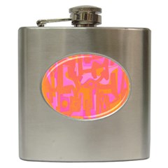 Abstract Art Hip Flask (6 Oz) by ValentinaDesign