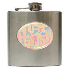 Abstract Art Hip Flask (6 Oz)