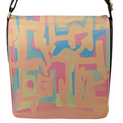 Abstract Art Flap Messenger Bag (s) by ValentinaDesign