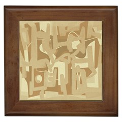 Abstract art Framed Tiles