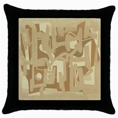 Abstract art Throw Pillow Case (Black)