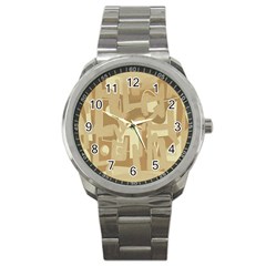 Abstract art Sport Metal Watch