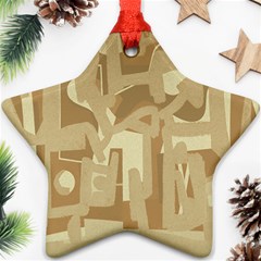 Abstract art Star Ornament (Two Sides)