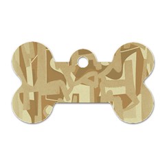 Abstract art Dog Tag Bone (One Side)