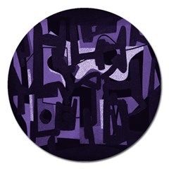 Abstract Art Magnet 5  (round) by ValentinaDesign