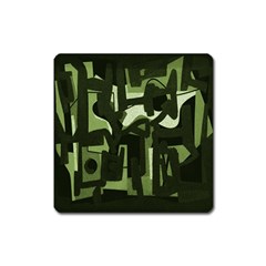 Abstract Art Square Magnet by ValentinaDesign