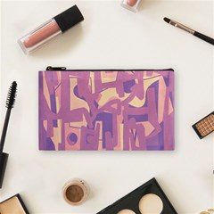 Abstract Art Cosmetic Bag (small)  by ValentinaDesign