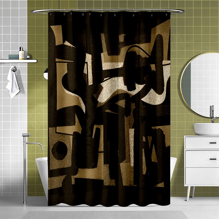 Abstract art Shower Curtain 48  x 72  (Small) 