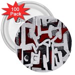 Abstract art 3  Buttons (100 pack)  Front