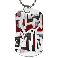 Abstract Art Dog Tag (one Side) by ValentinaDesign