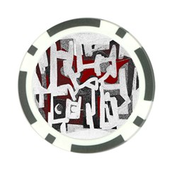 Abstract Art Poker Chip Card Guard by ValentinaDesign