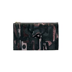 Abstract Art Cosmetic Bag (small)  by ValentinaDesign