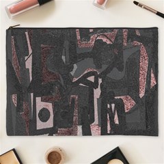 Abstract Art Cosmetic Bag (xxxl)  by ValentinaDesign