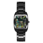 Abstract art Stainless Steel Barrel Watch Front