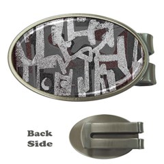 Abstract Art Money Clips (oval) 