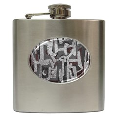 Abstract Art Hip Flask (6 Oz) by ValentinaDesign