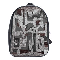 Abstract Art School Bags(large)  by ValentinaDesign